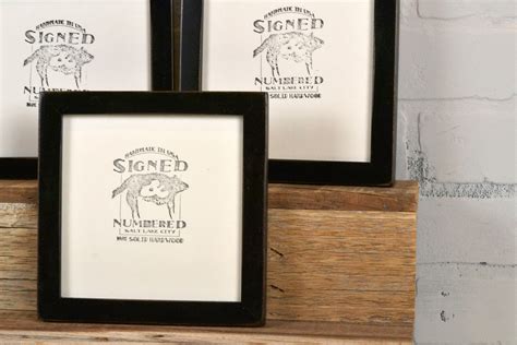 6x6 Picture Frame In Peewee Style With Vintage Black Finish In Stock