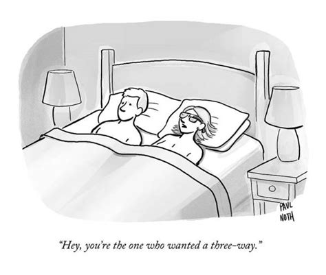 A Man And A Woman Lie In Bed Art Print By Paul Noth
