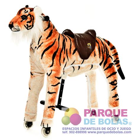 Tigre para cabalgar 5 a9 años talla media Parquedebolas com