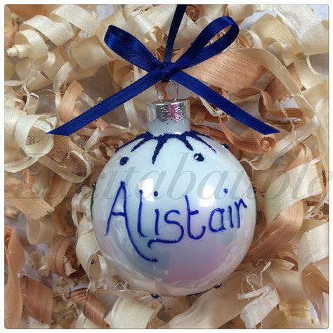 Personalised Christmas Bauble Any Colour Name And Personalisation