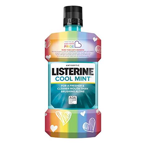 listerine cool mint antiseptic mouthwash for bad breath plaque and gingivitis special edition