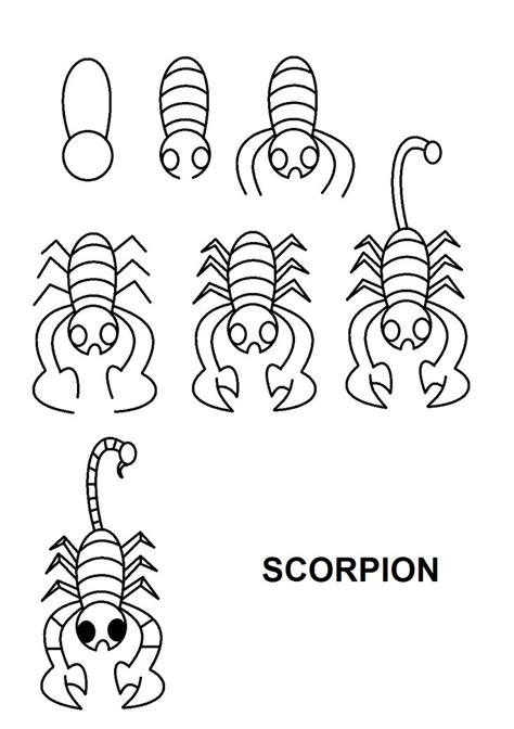 Https://tommynaija.com/draw/easy How To Draw A Scorpion
