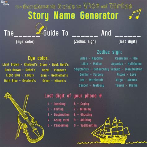There are good reasons to take character naming seriously. Story Name Generator | Writers Write