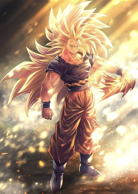 Saiyan3 Goku Poster By Terpres Anime Dragon Ball Goku Dragon Ball Art Goku Anime Dragon Ball