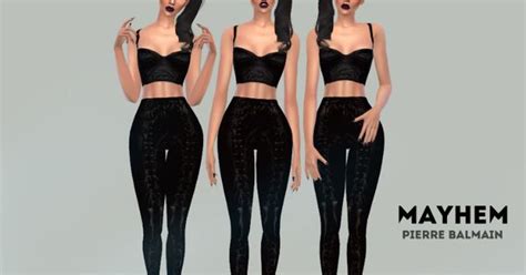 Black Leather Pants Found In Tsr Category Sims 4 Female Everyday
