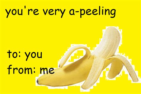 Banana Valentines Day Card By Planetservv On Deviantart
