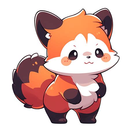 Kawaii Red Panda Clipart Illustration Ai Generative 28752724 Png