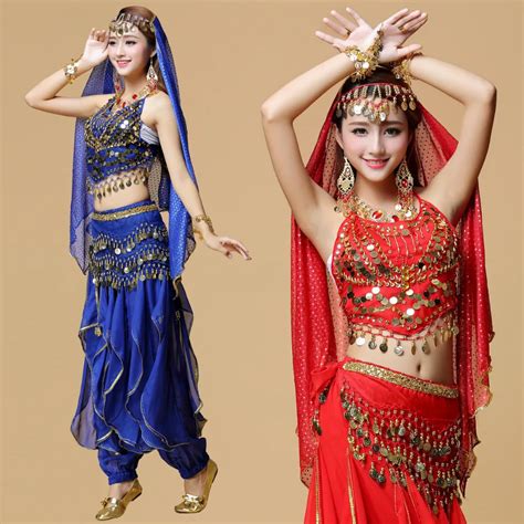 2017 New 5pcs Belly Dance Costume Bollywood Costume Indian Dress