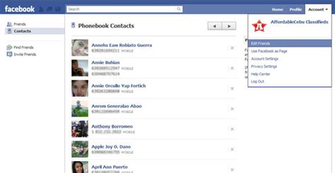 View All Phone Numbers Of Facebook Friends Computers