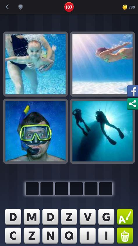 4 Pics 1 Word Answers Solutions Level 107 Diving