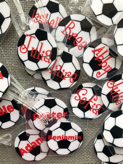 Shop for the perfect soccer mom gift from our wide selection of designs, or create your own personalized gifts. Soccer Bag Tags, great end of the season gifts or party ...