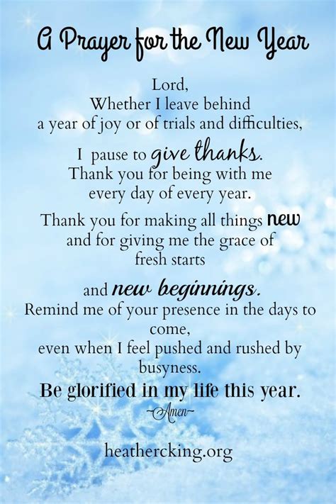Bible Verses And A Prayer For A New Year New Years Prayer New Year