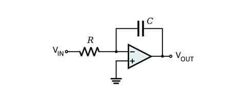 Operational Amplifier Integrator Circuit Using Op