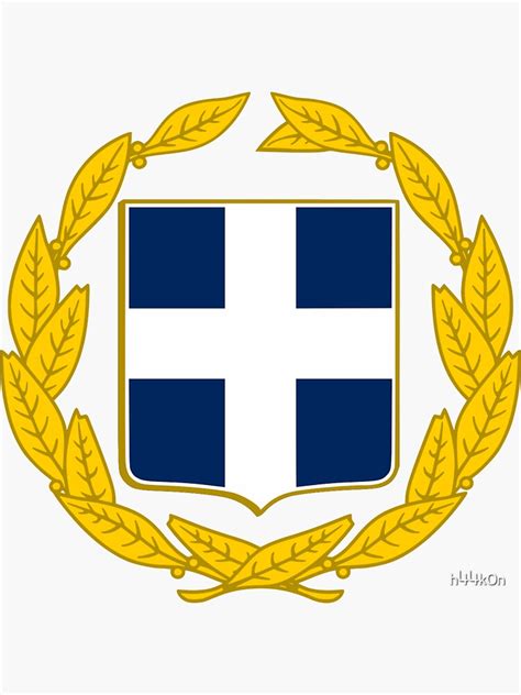 Greece National Emblem Greek Army Hellenic Pride Symbol Side Sticker