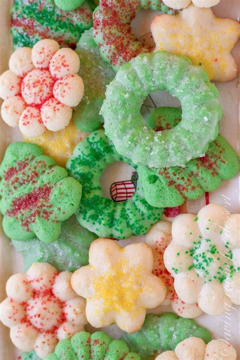 Cookies christmas cookie advent christmas baking food gingerbread sweet. Spritz Cookies from Saving Room for Dessert | Spritz cookies, Freezable cookies, Best christmas ...