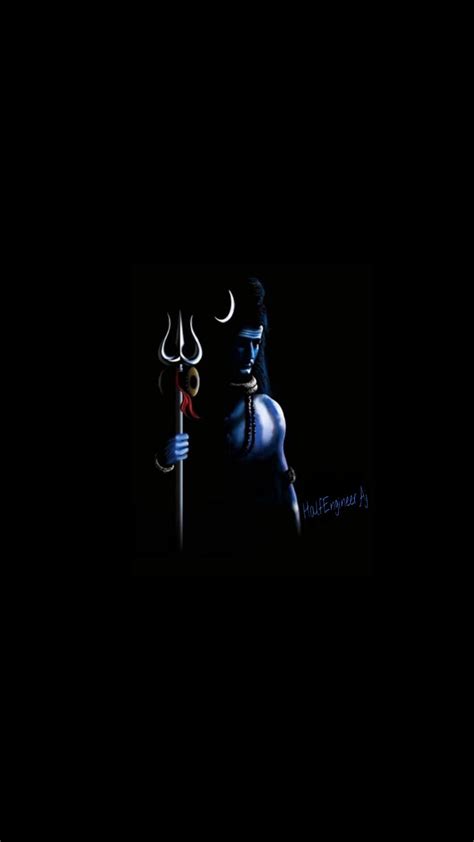 Mahadev Wallpaper 4k Black Statue Of Lord Shiva With Background Of