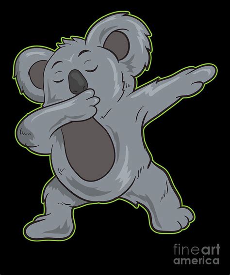 Dabbing Koala Cute Bear Animal Lover T Digital Art By Haselshirt