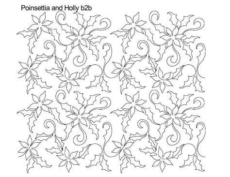 Poinsettia And Holly B2b Anne Bright Designs