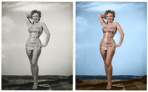 Marilyn Monroe By Earl Theisen 1952 R Colorization