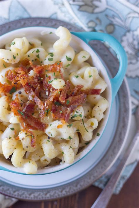 Creamy Mac And Cheese With Bacon Lovely Little Kitchen