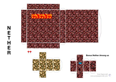 Papercraft Minecraft Nether Papercraft Among Us Images Images And