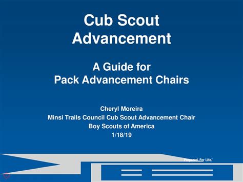 Cub Scout Advancement A Guide For Pack Advancement Chairs Ppt Download