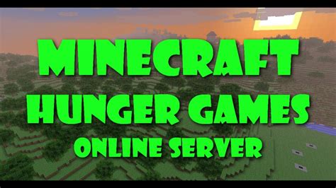 Hunger Games Gameplay Minecraft Online Server Youtube