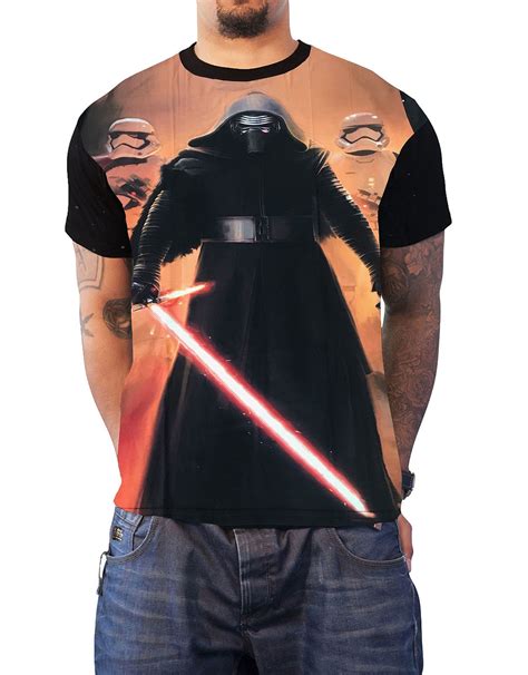 Buy Official Star Wars T Shirt Kylo Ren Pose Stormtroopers Mens New