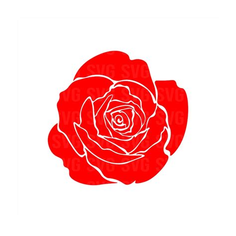 Rose Svg Red Rose Svg Rose Silhouette Svg Sublimation Design Digital Download File Svg For
