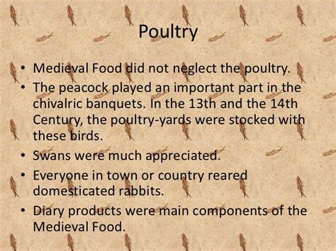 14th Century Food And Cookery