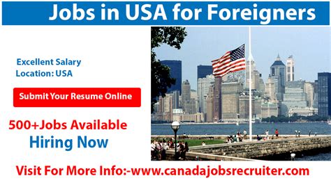 Jobs In Usa For Foreigners 2022 500 Jobs Available Apply Online Now