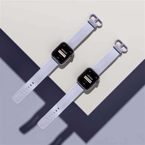Premium Psd Smartwatch Mock Up With Geometric Design