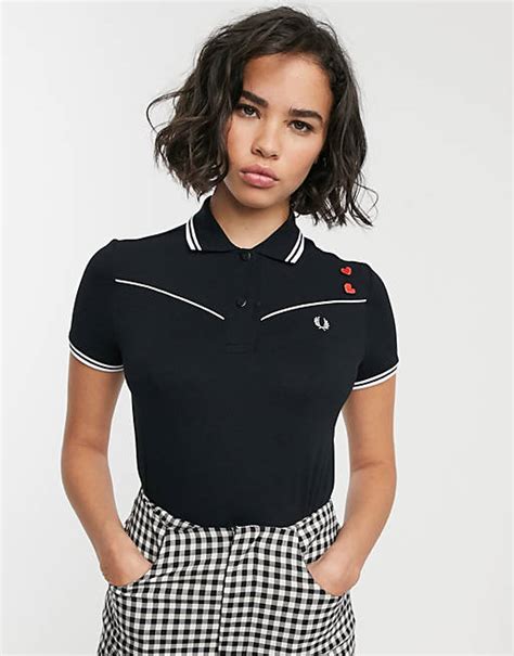 Fred Perry X Amy Winehouse Foundation Embroidered Heart Polo Asos