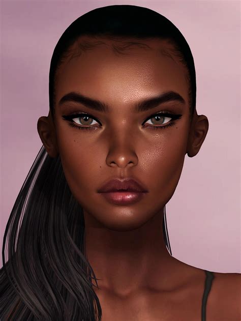 Black Women Beautiful Chest Blackwomenbeautiful Sims 4 Cc Skin The
