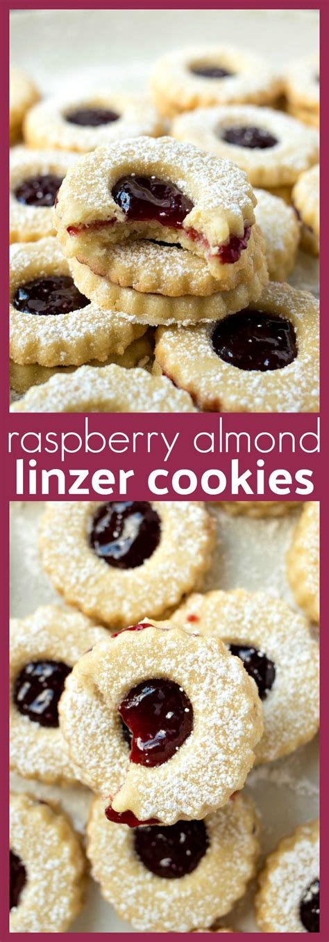 Raspberry Almond Linzer Cookies Perfectly Tart Raspberry Jam