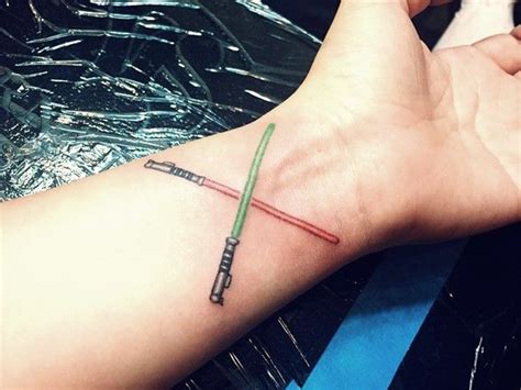 The lightsaber tattoos are extremely popular among the fans of star wars. Lightsaber Tattoo Designs, Ideas and Meaning | Tattoos For You