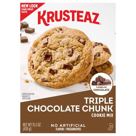 Krusteaz Triple Chocolate Chunk Cookie Mix Shop Baking Mixes At H E B