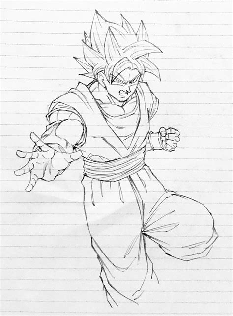Son Goku Sketch At Explore Collection Of Son Goku