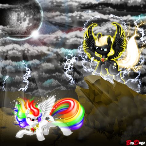 Comm Rainbow Dash Vs Lightning Dust Stormfront By Brodogz On Deviantart