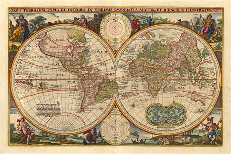 Weltkarte Antik