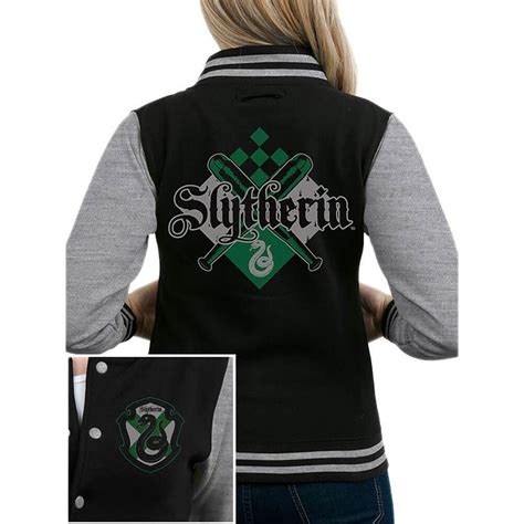 Buy Womens Harry Potter Slytherin Crest Varsity Jacket Xx Large Game