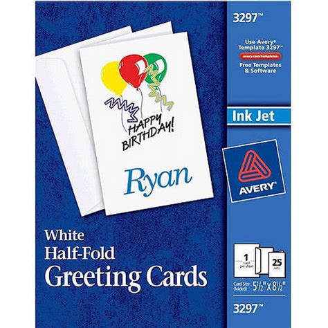 Avery Half Fold Greeting Cards Set Of 25