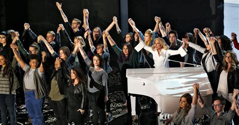 Vice President Joe Biden Takes The Stage Lady Gaga Performs The New York Times