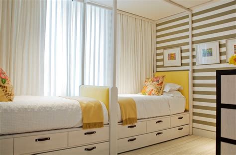 In this nursery, a single pattern on the window treatments and bed skirt furthers the. Yellow and Gray Girl's Room - Contemporary - girl's room ...