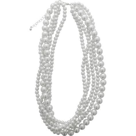 Cherish White Faux Pearl Torsade 18 In Necklace Fashion Necklaces