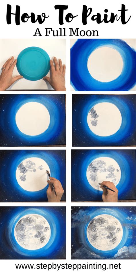 Simple Full Moon Painting