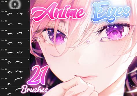 Free Anime Eyes Brush Pack For Procreate Librium