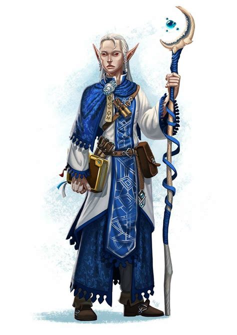 Moon Elf Wizard Dungeons And Dragons Characters Dnd Elves High Elf