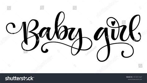 imágenes de Baby girl text font Imágenes fotos y vectores de stock Shutterstock