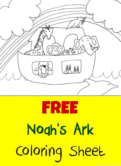 Noah's Ark Coloring Page - Tales of Beauty for Ashes